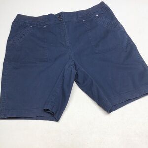 LIKE NEW KAREN SCOTT BLUE CARGO SHORTS 16/33x8 😎